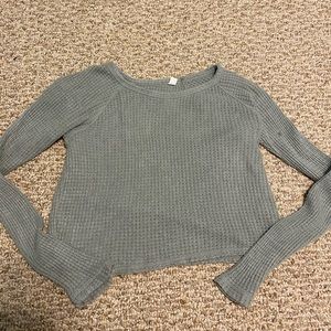 Pacsun green crop top